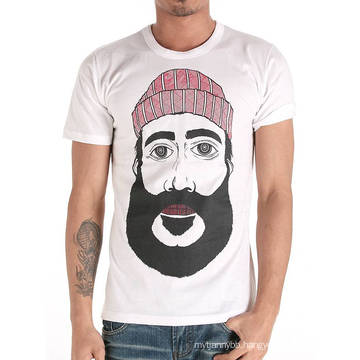 Men Head Screen Printed Fashion Hot Wholesale Custom Cotton Summer Cheap T Shirt